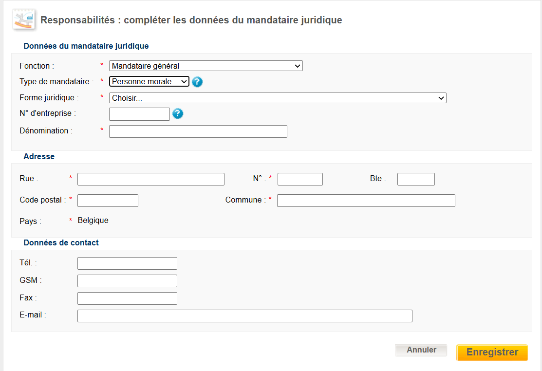 WIDE: legal representative - legal person  WIDE: legal representative - detail in case of a legal person