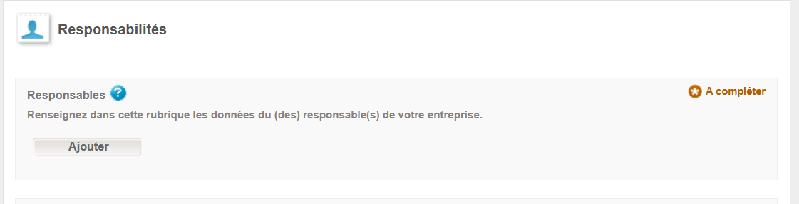 WIDE:  responsibilities  WIDE: entry screen responsibilities
