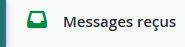 Inbox button wih in-tray icon