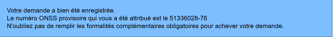 Wide: Confirmation - registration  Wide: Confirmation - registration message
